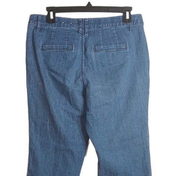 Westbound Straight Crop Jeans Womens 8 Medium Wash Mid Rise Stretch Denim - Picture 4 of 4